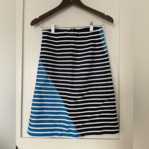 J. Crew Striped A-Line Skirt